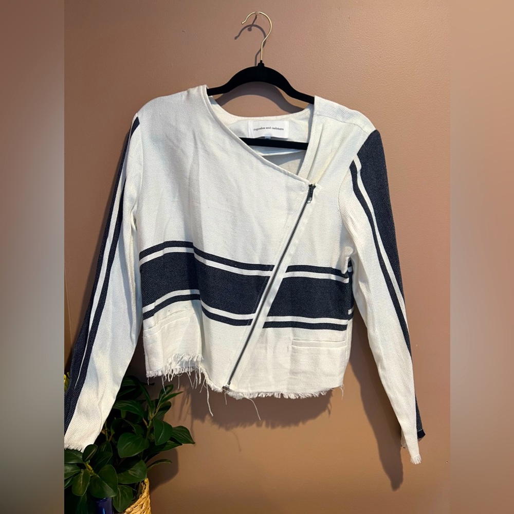 Distressed Zip Shirt